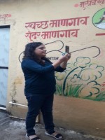 Sanitation facilities inauguration at Mangaon School